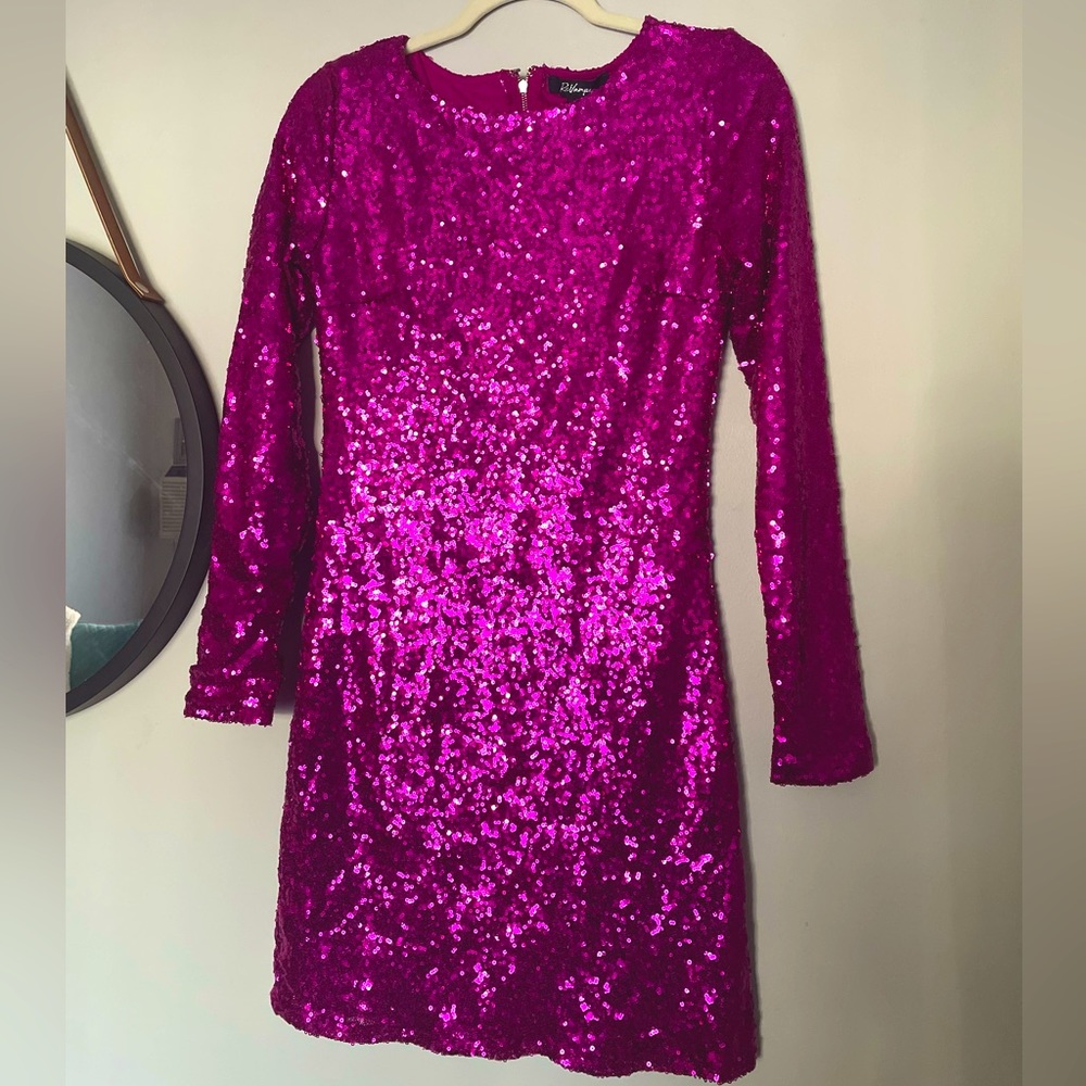 Pink, Sparkly, Cocktail Dress